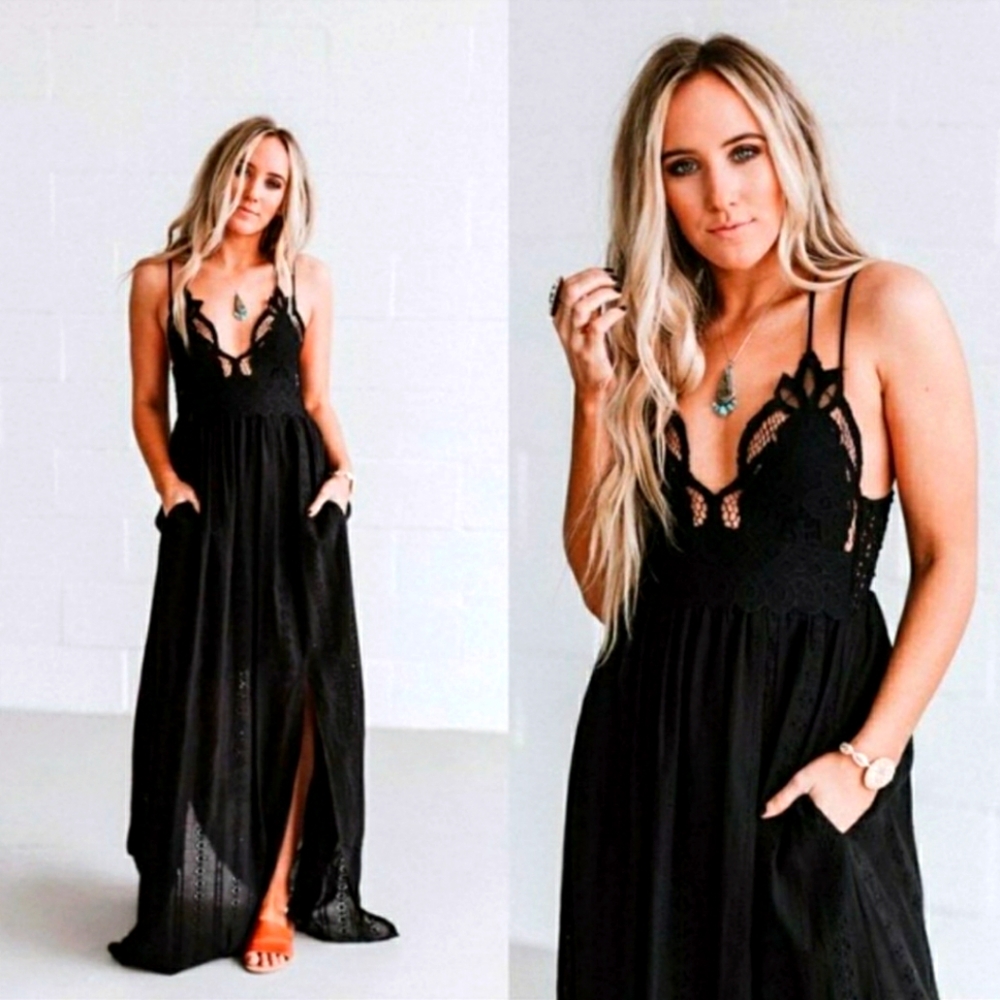 Three Bird Nest Aranza Eyelet Lace Maxi Dress